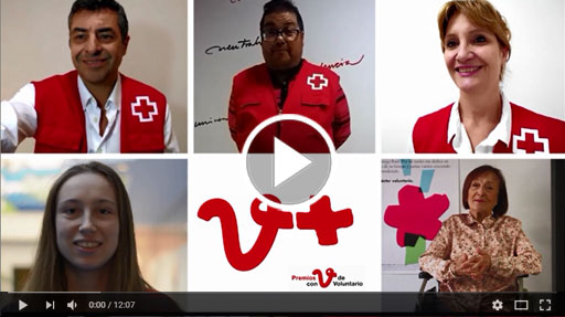 Voluntariado premiado “Con V de Voluntariado” de Cruz Roja