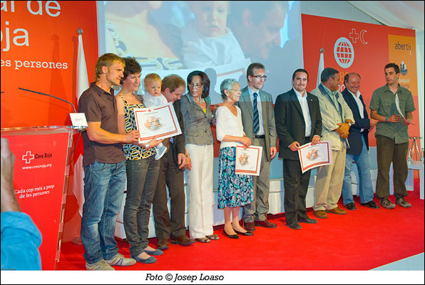 Els socis catalans homenatjats.