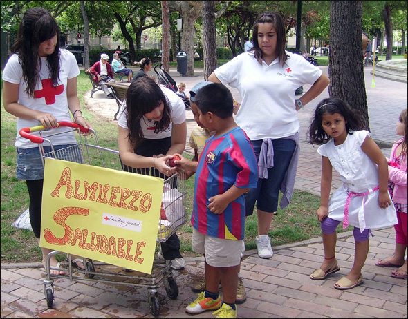Activitat "esmorzar saludable" a Saragossa
