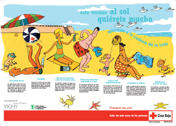 Cartel de la campaa "Este verano quirete mucho".