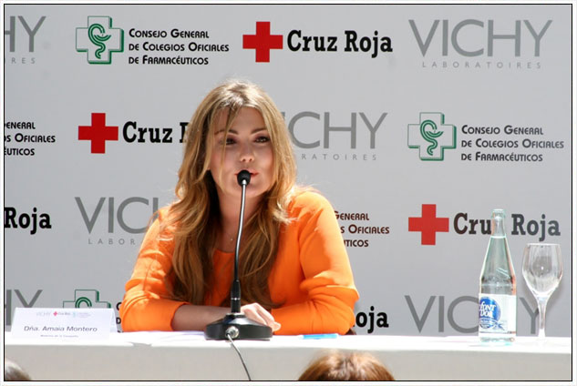 La cantant Amaia Montero, padrina de la campanya, en l'acte de presentació.
