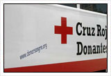 Imatge d'un autobs de donaci de sang.