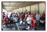 Delegados de Cruz Roja trabajando en terreno