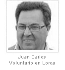 Juan Carlos García Ruiz. Voluntario. y Presidente de la Asamblea local Cruz Roja Lorca