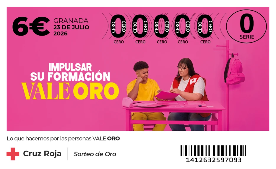 Joven con su kit de material escolar para la vuelta al cole