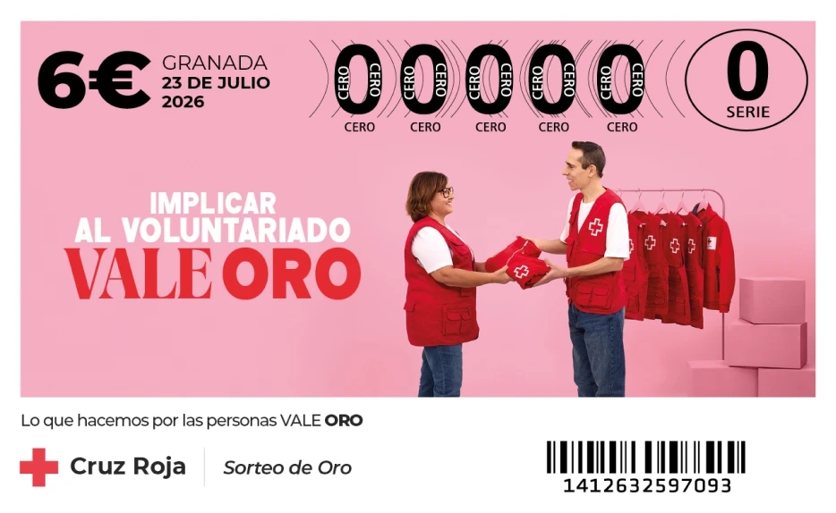 Voluntarios recibiendo equipación identificativa de Cruz Roja