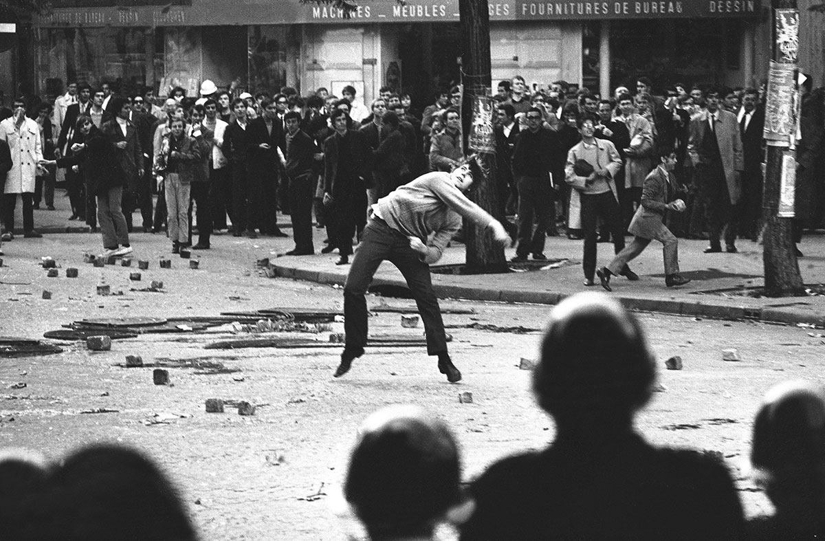 Manifestante en Francia