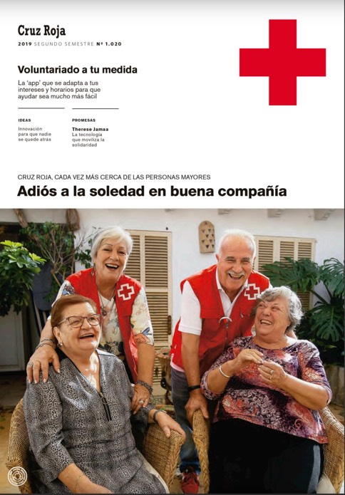 Portada revista Cruz Roja dedicada al cuidado de la 3ª edad