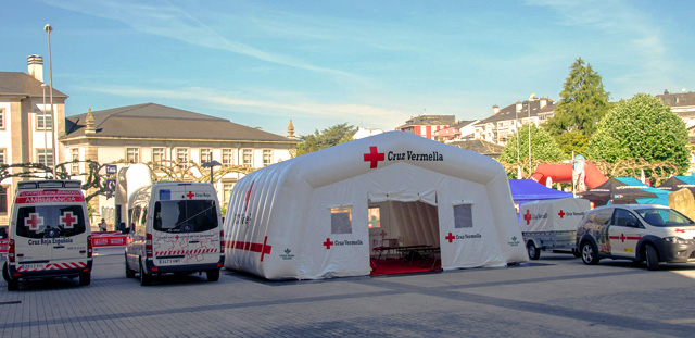 Hospital de campaña. Cruz Roja Lugo
