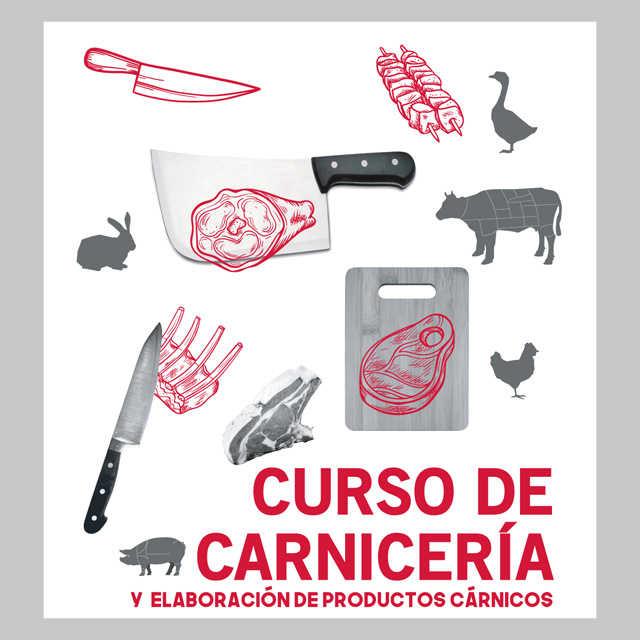 Cartel curso de carnicería
