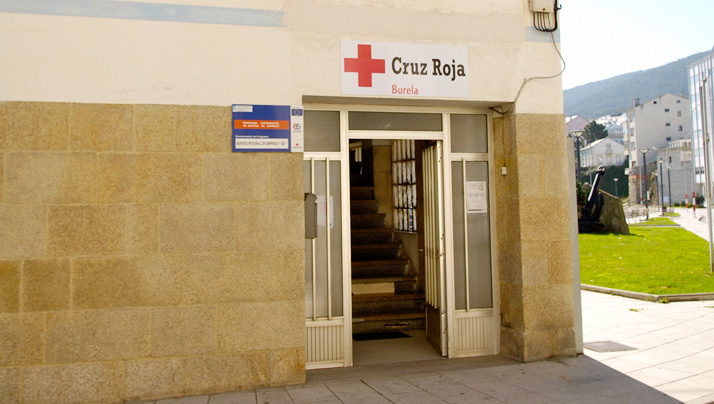 Rotes Kreuz Gebäude in Burela