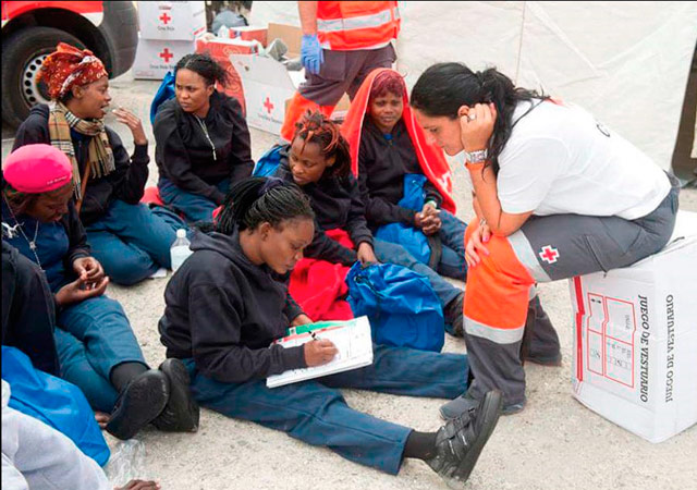 Personas inmigrantes, solicitantes de asilo, refugiados y desplazados. Cruz Roja Española