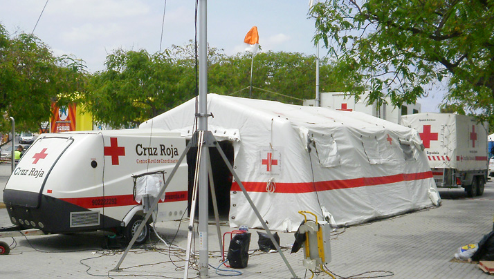 Ambulâncias Cruz Vermelha de Lugo. Alívio e emergências. erie