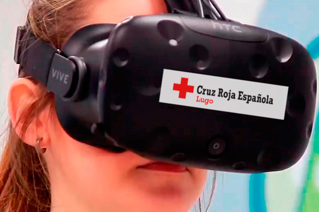 Rehabilitation with virtual reality. Castro Riberas de Lea. Red Cross