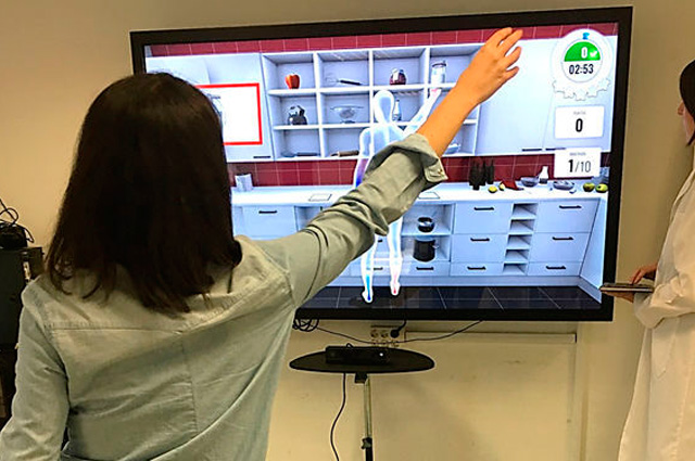 Rehabilitation with virtual reality. Castro Riberas de Lea. Red Cross