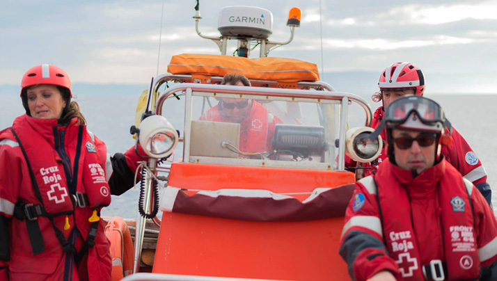 Lugo Red Cross. Maritime Rescue. Lifeboat Saturn. Burela